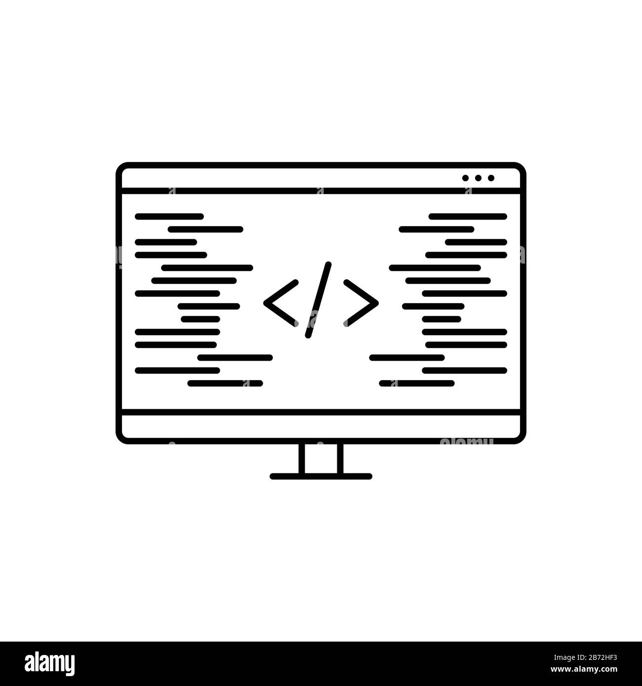 Icon for coding ,programming Stock Vector Image & Art - Alamy