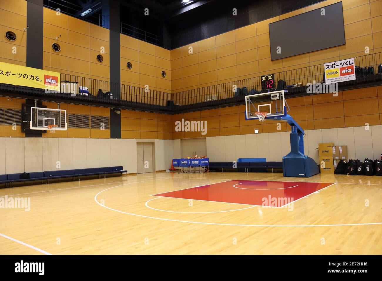 General View of Basketball Court, MARCH 9, 2020 : Ajinomoto National  Training Center West (NTCW) at Ajinomoto National Training Center West,  Tokyo, Japan. Credit: YUTAKA/AFLO SPORT/Alamy Live News Stock Photo - Alamy