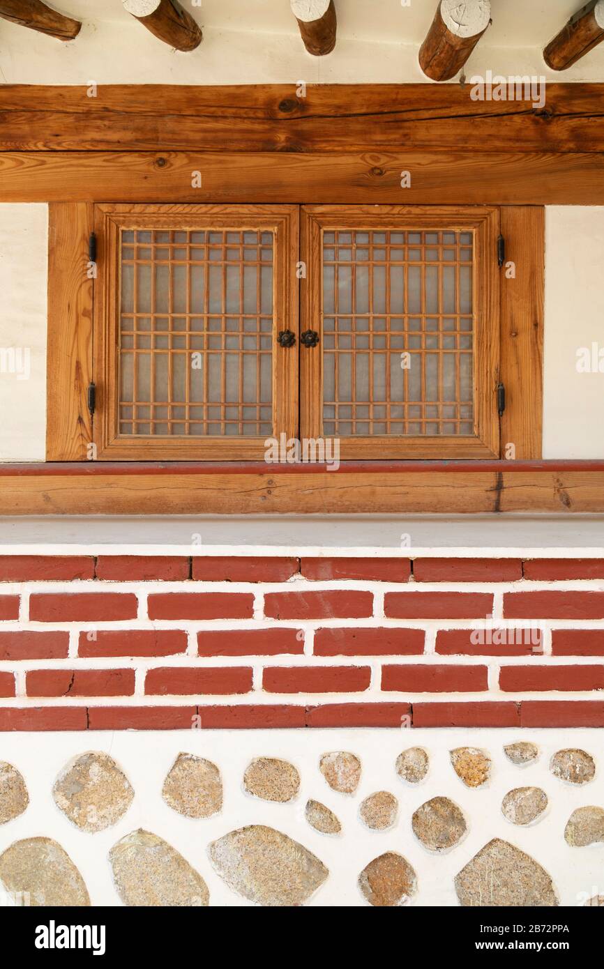 Traditional house in Bukchon Hanok village, Seoul, South Korea Stock ...