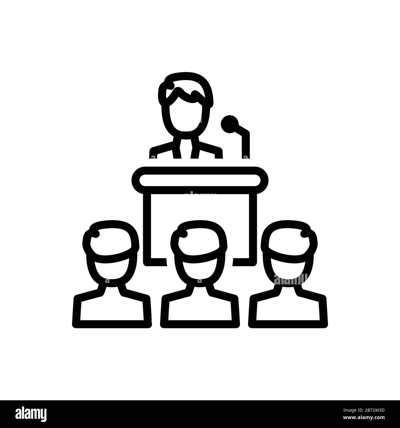 Icon for conference, convention Stock Vector Image & Art Alamy