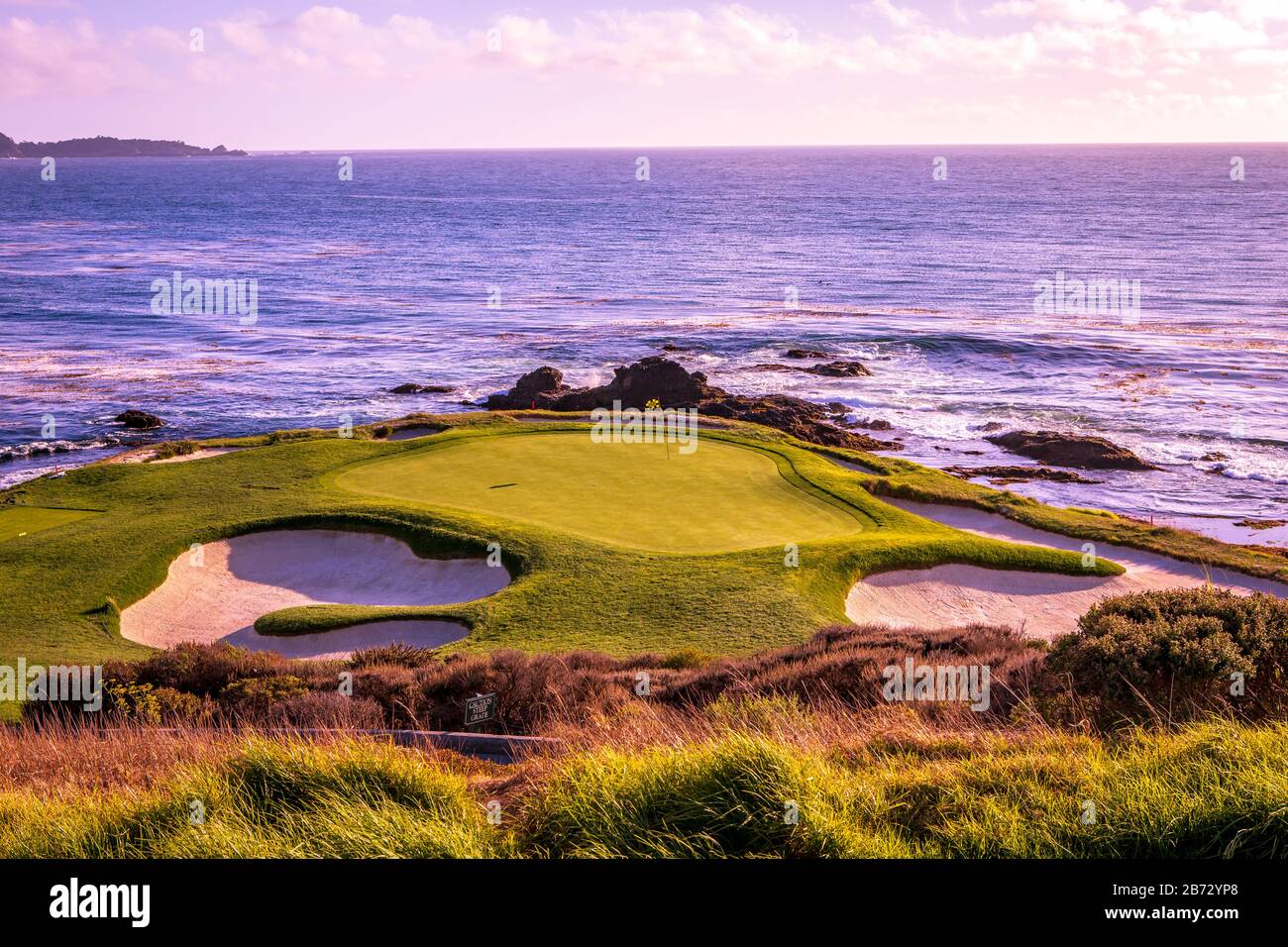 Pebble Beach golf course, Monterey, California, usa Stock Photo Alamy