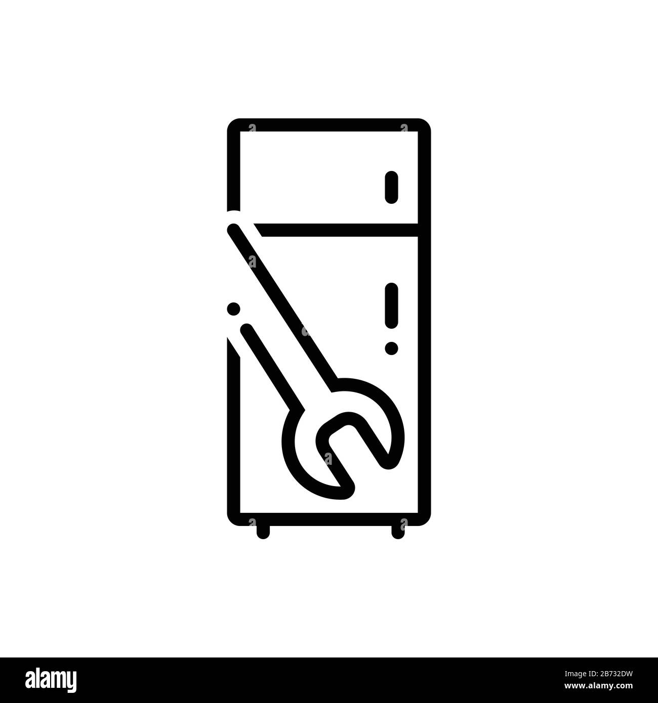 Icon for refrigerator,repair Stock Vector
