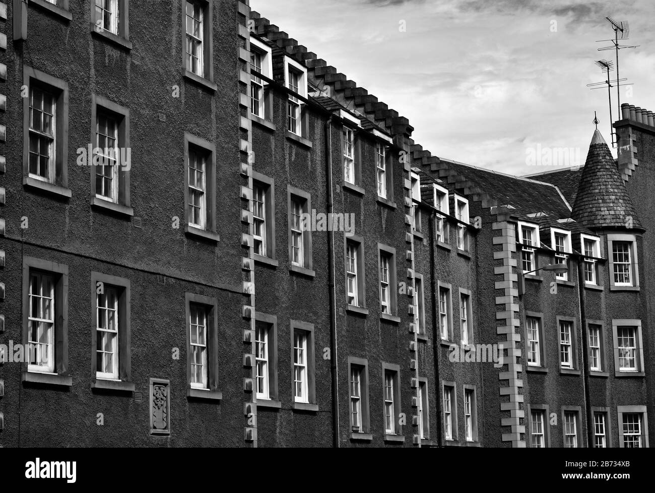 Old stone houses arch Black and White Stock Photos & Images - Alamy