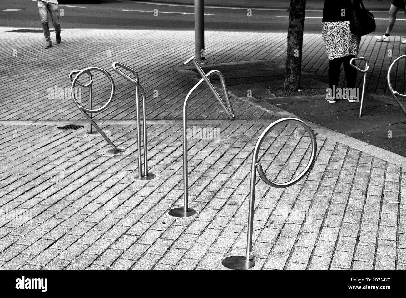 Outdoor art stand in Black and White Stock Photos & Images - Alamy