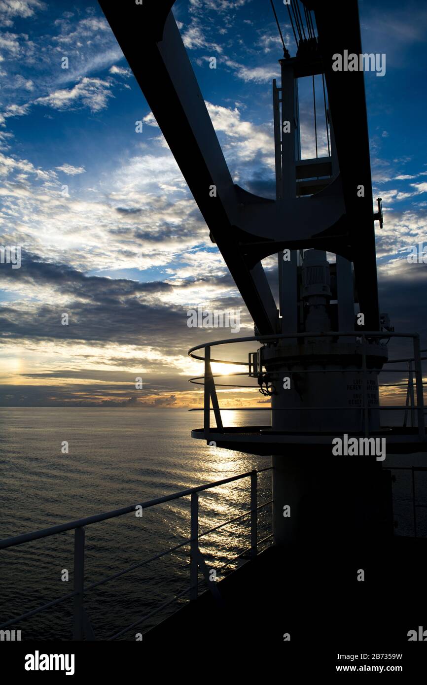 sunset view over the atlantic ocean Stock Photo - Alamy