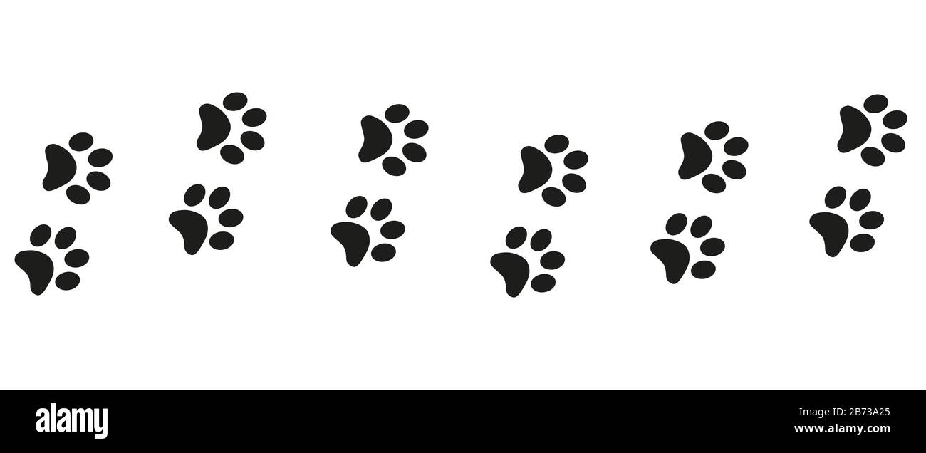 Track of cat dog tracks, footprint, design Stock Vector Image & Art Alamy
