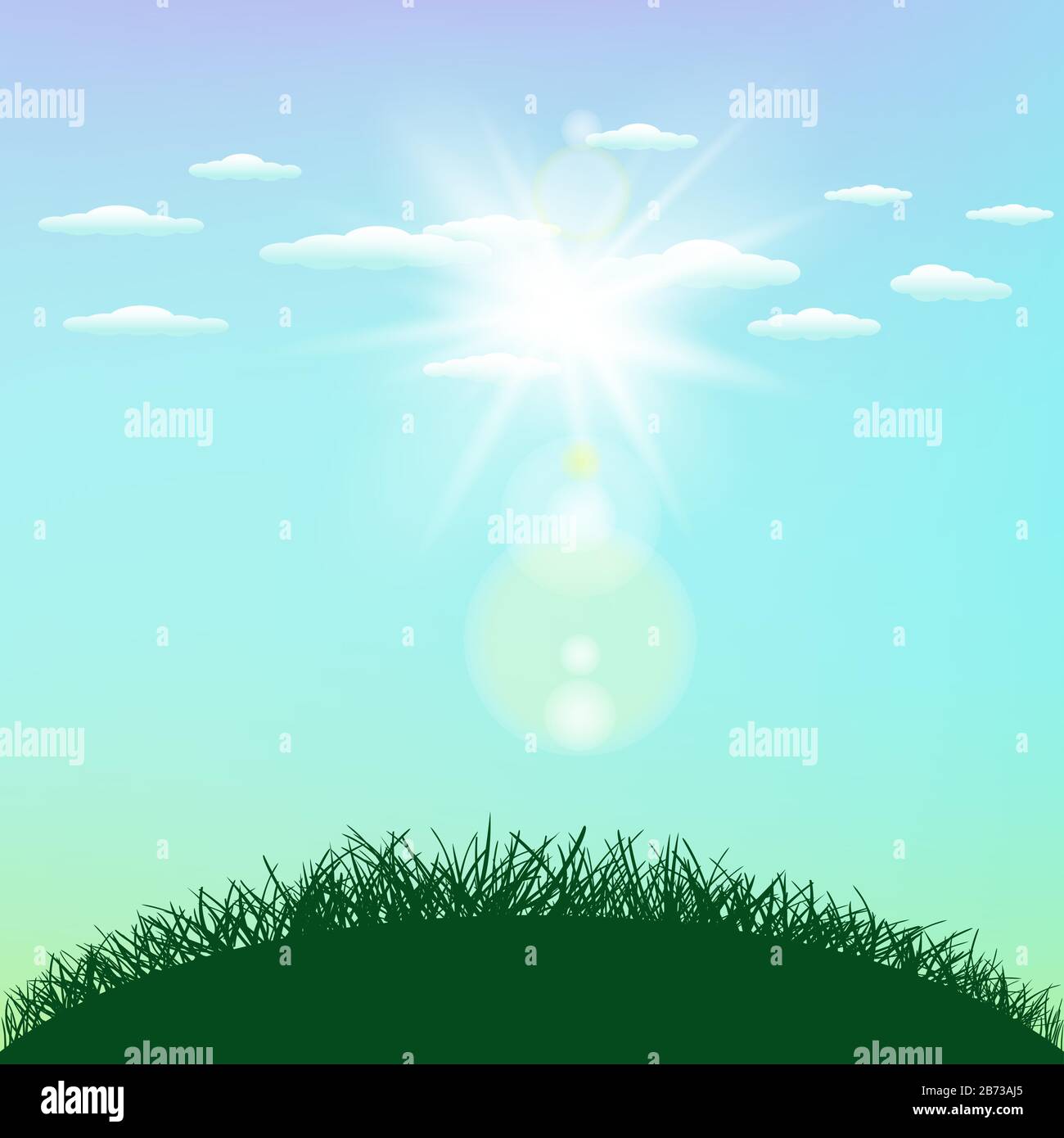 Farmland sunlight Stock Vector Images - Alamy