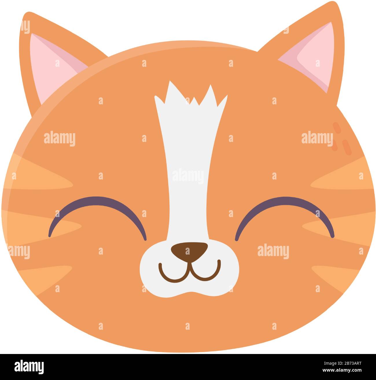 Cute cat face icon. Vector illustration Stock Vector Image & Art