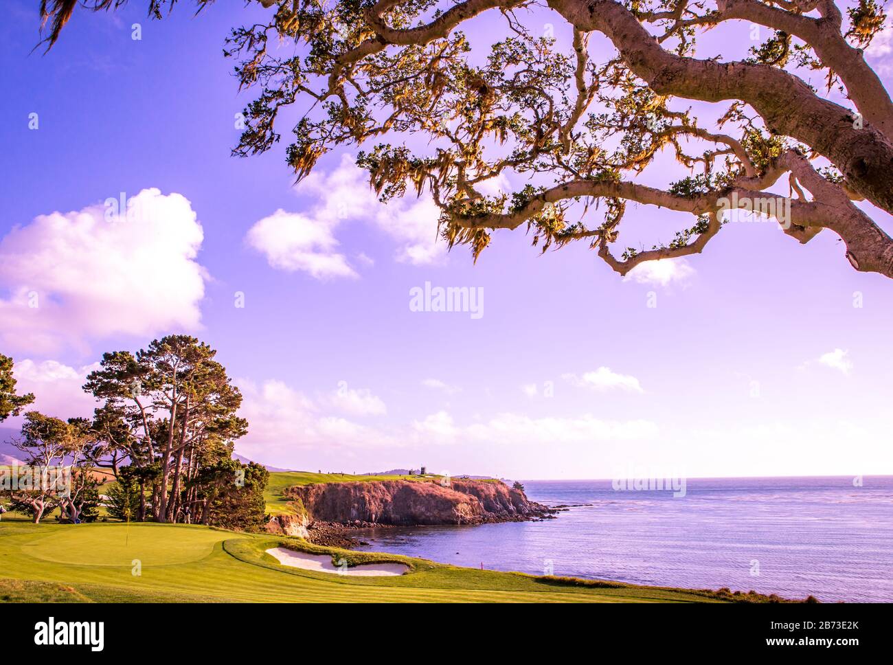 Pebble Beach golf course, Monterey, California, usa Stock Photo Alamy