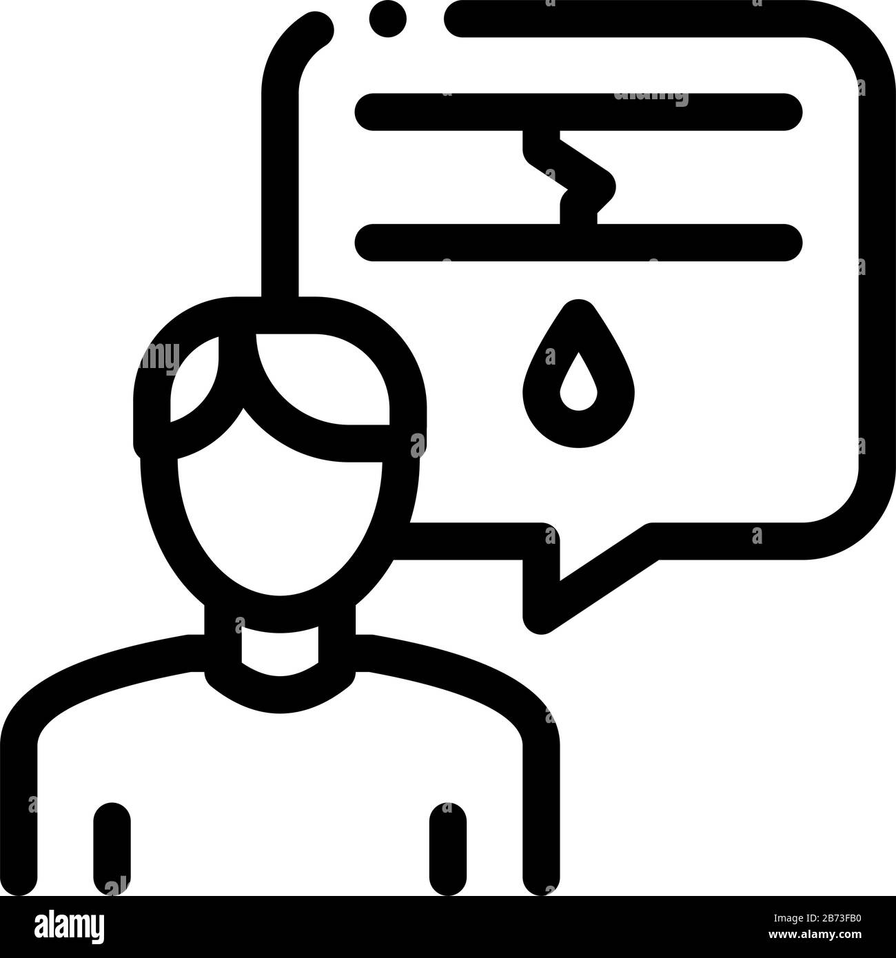 Man Talk Pipe Icon Vector Outline Illustration Stock Vector Image & Art ...