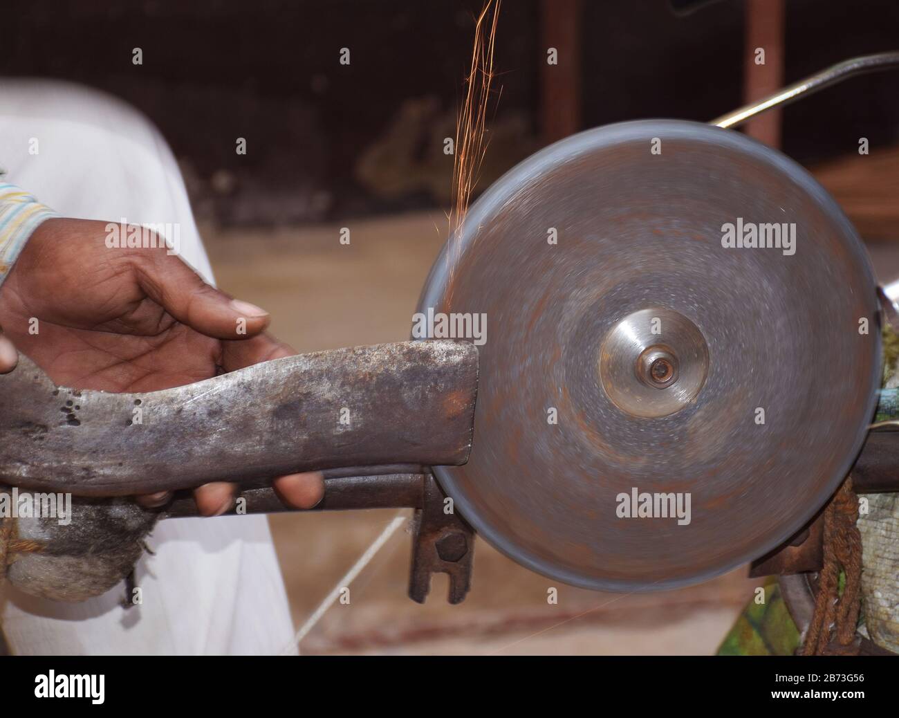 Indian sharpening stone hires stock photography and images Alamy