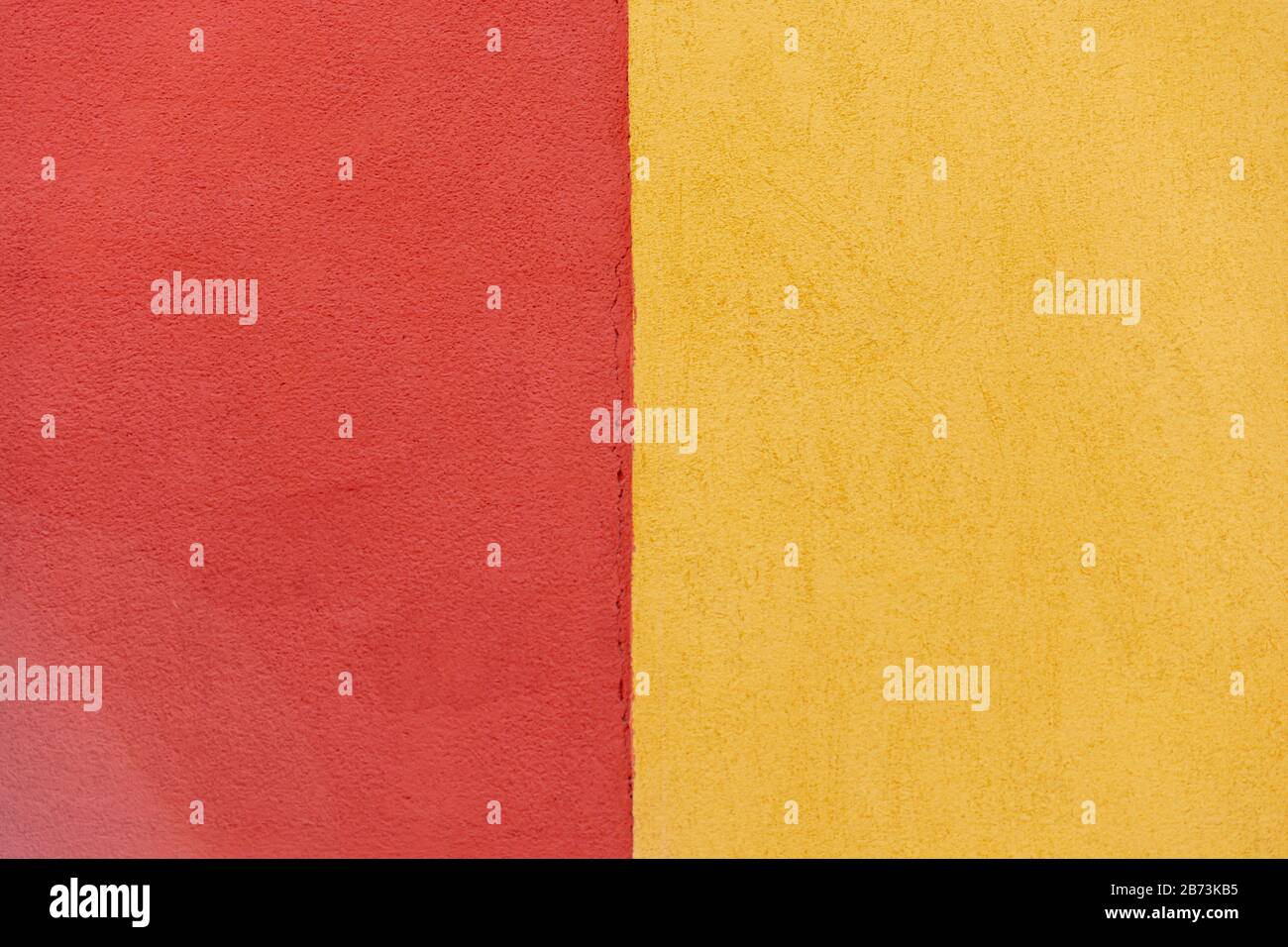 wall colors pastel red yellow Stock Photo