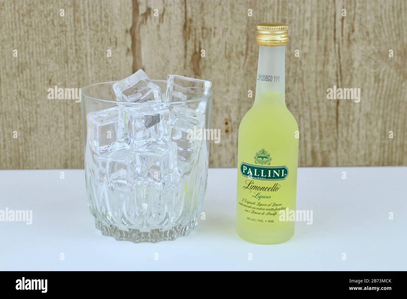 Spencer, Wisconsin, U.S.A. , March, 11, 2020   Bottle of Pallini Limoncello Liqueur    Pallini is a product of Italy Stock Photo