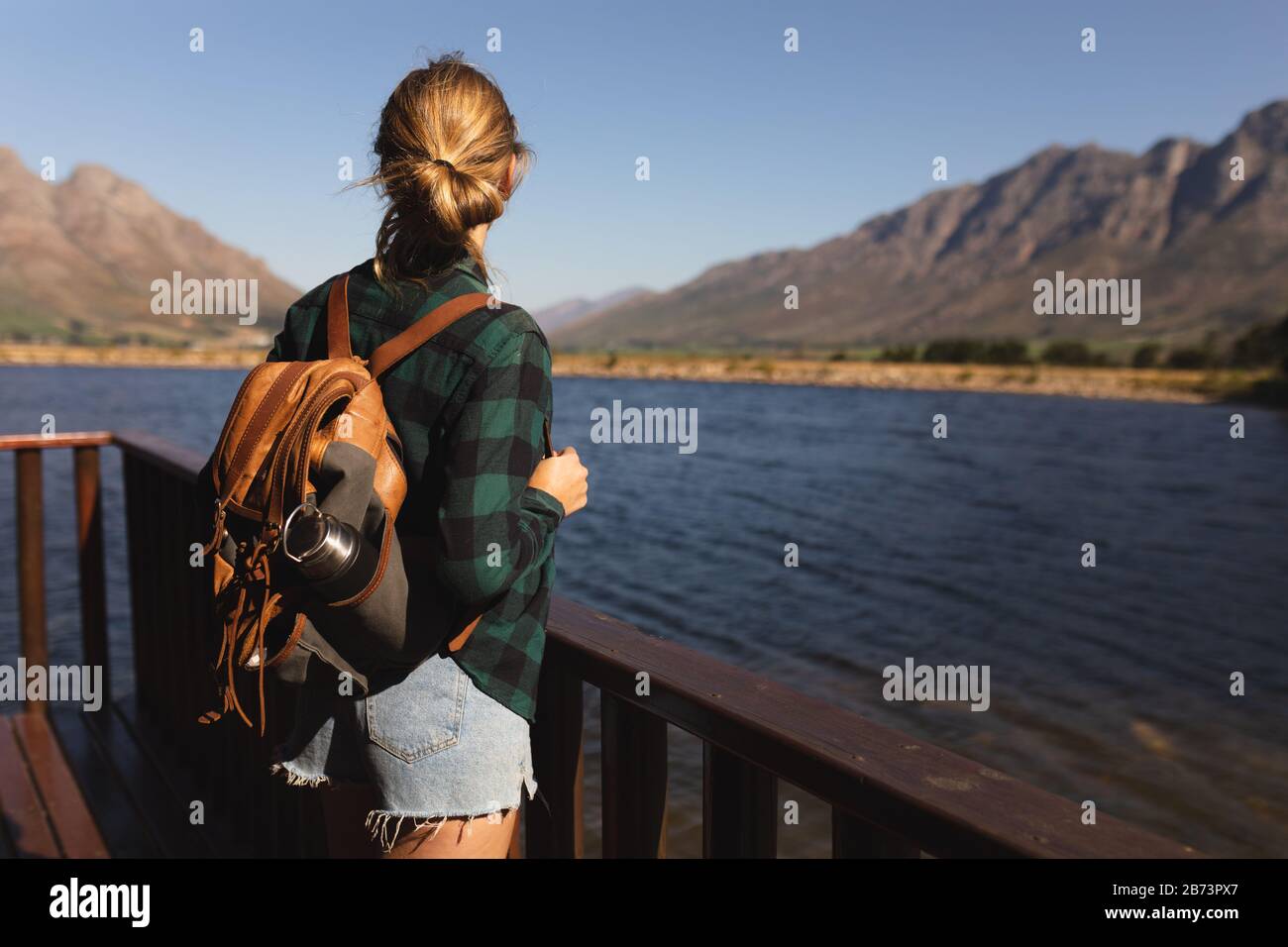 Rear view woman hi-res stock photography and images - Alamy