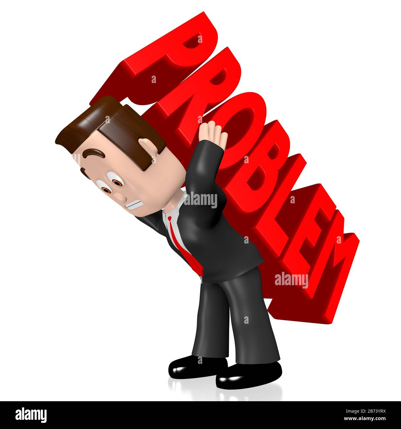 3D businessman, problem concept Stock Photo - Alamy
