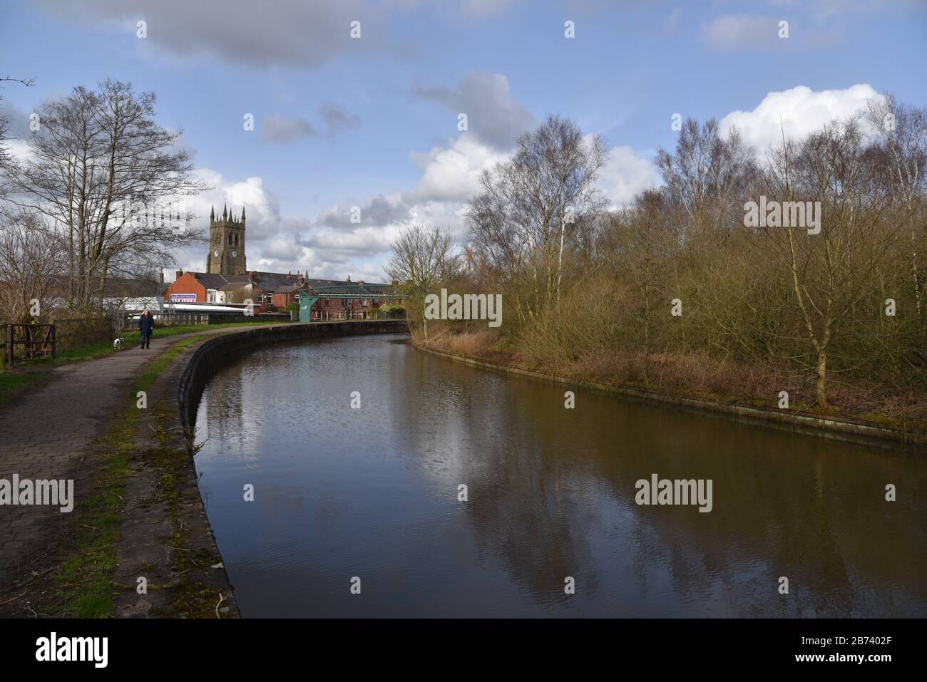 Canal Bend In Wigan Stock Photo - Alamy