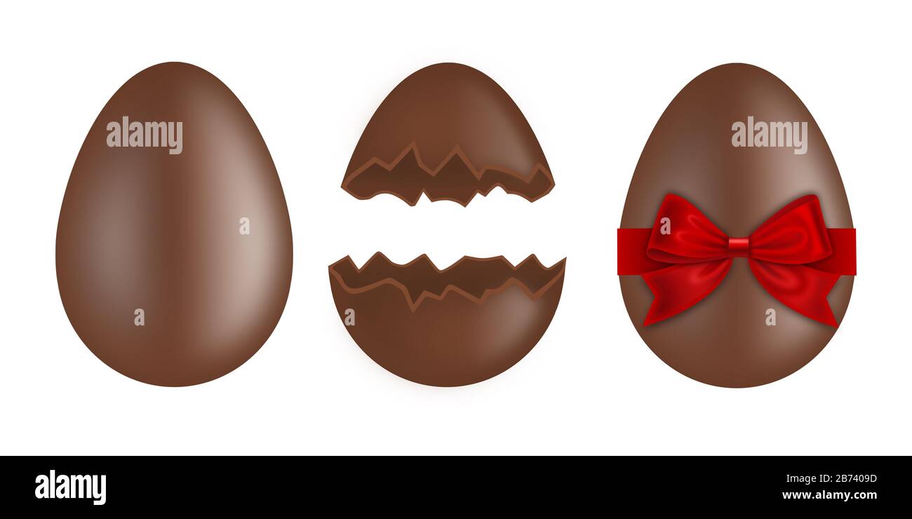 Chocolate Easter Egg Vector Hd Images, 3d Chocolate Eggs, Sugar