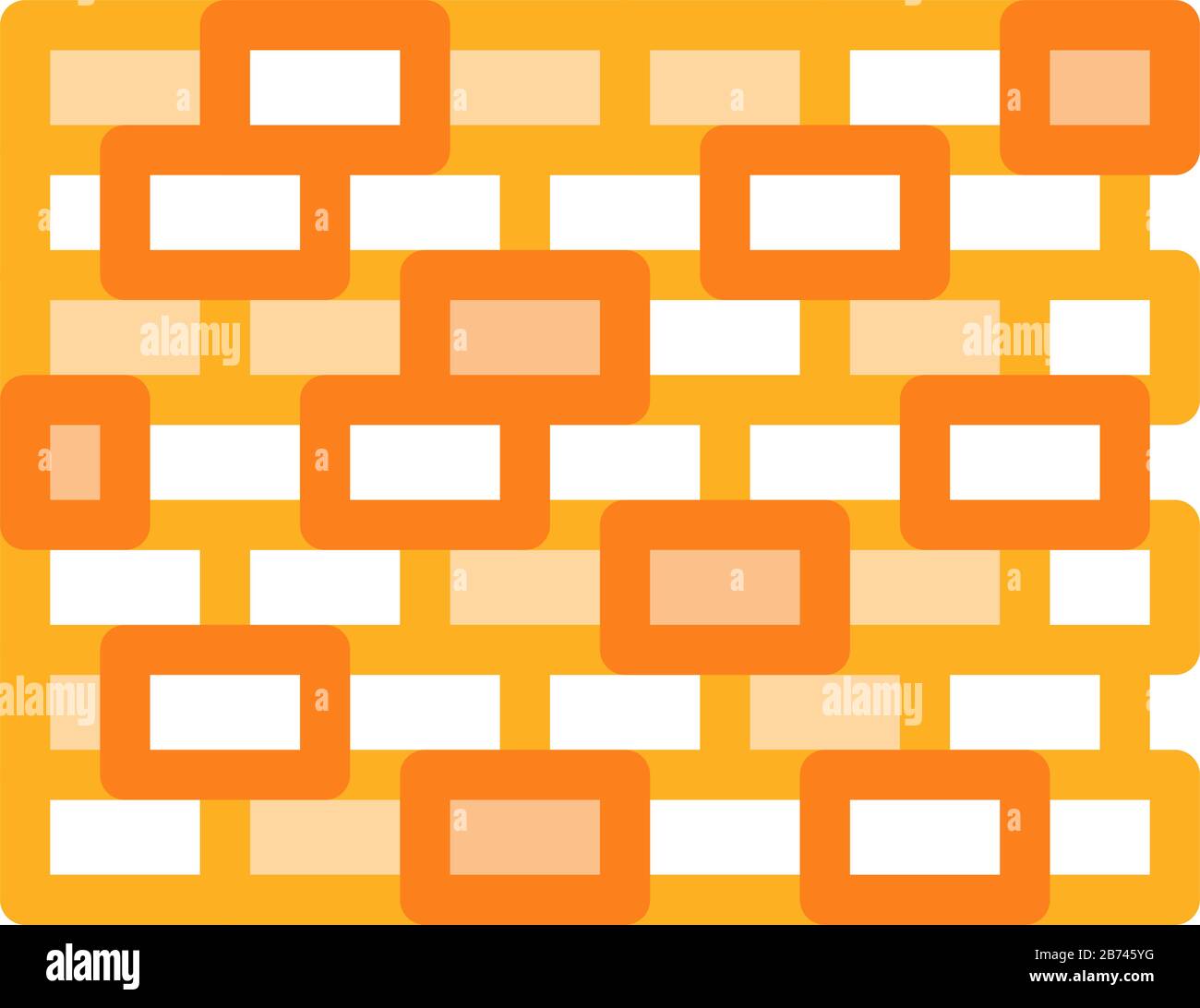 Brick Wall Icon Vector Outline Illustration Stock Vector Image & Art ...
