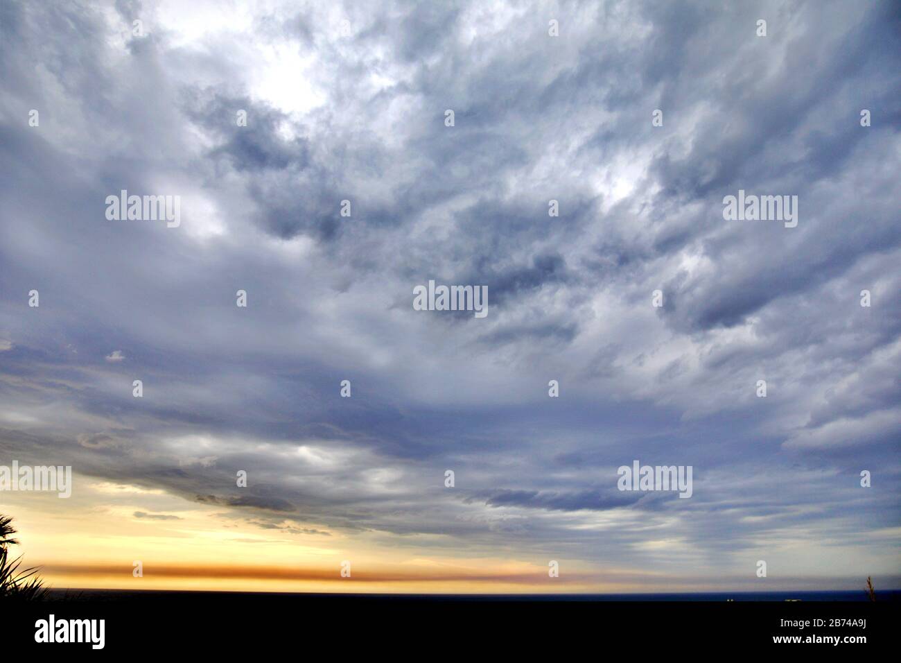 Clouded Sky Stock Photo