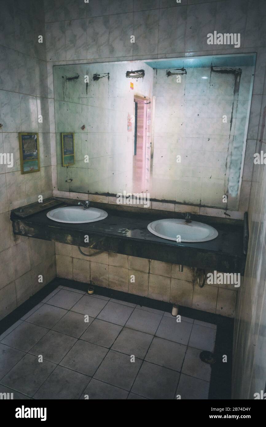 Old and rust toilet Stock Photo Alamy