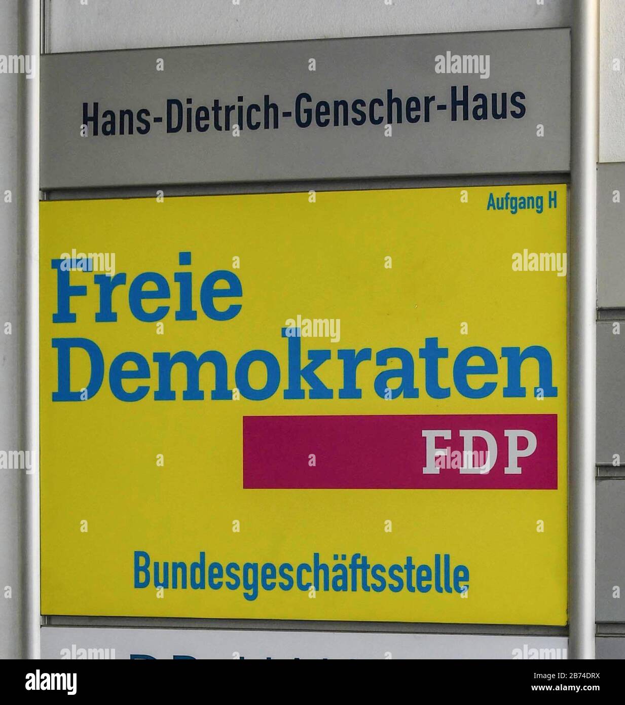 Hans-Dietrich-Genscher-Haus, FDP, BerlinFeb. 28, 2020 | usage worldwide Stock Photo