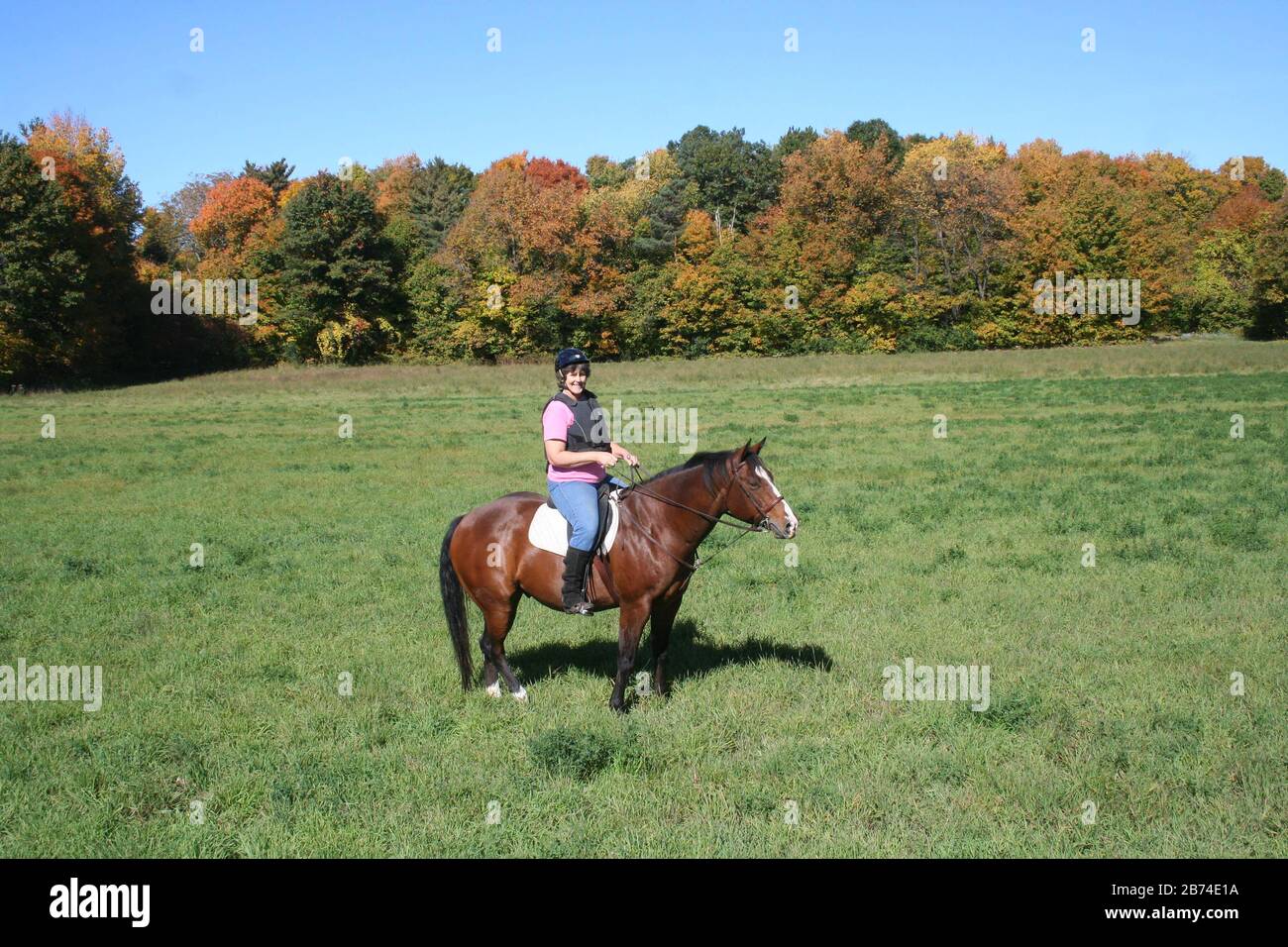 Trail ride Stock Photo