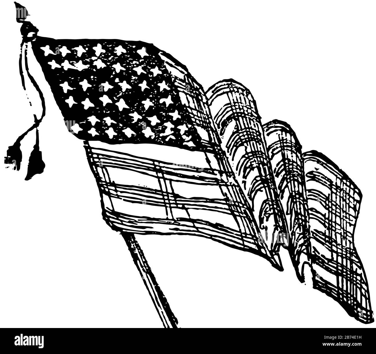 Ensign with standard Stock Vector Images Alamy