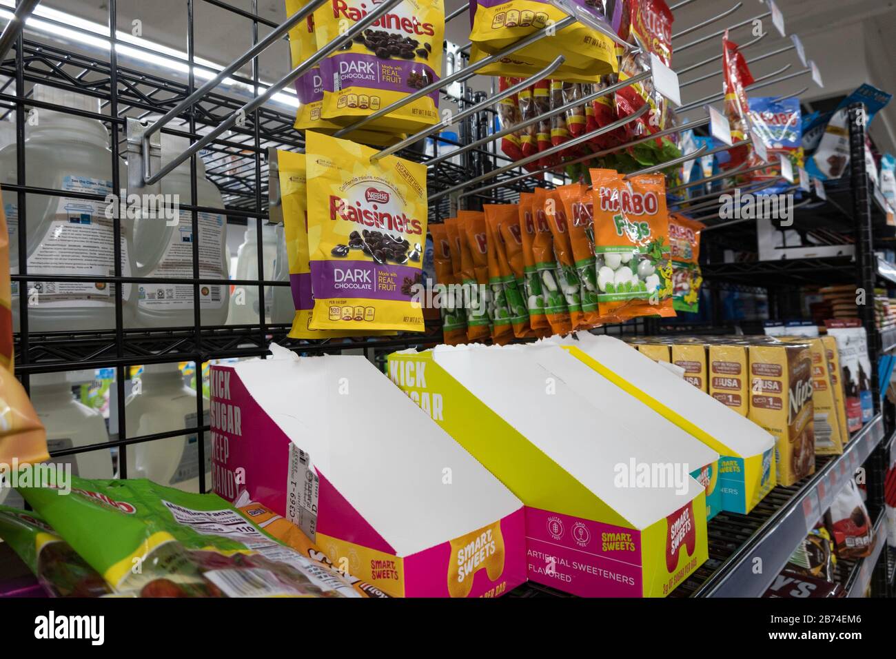 Empty Grocery Store Shelves as a result of the COVID19 Sanctions, NYC
