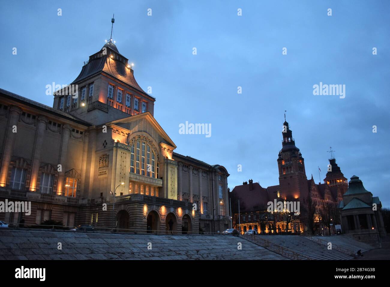 Building of National Museum in Szczecin, Poland Stock Photo