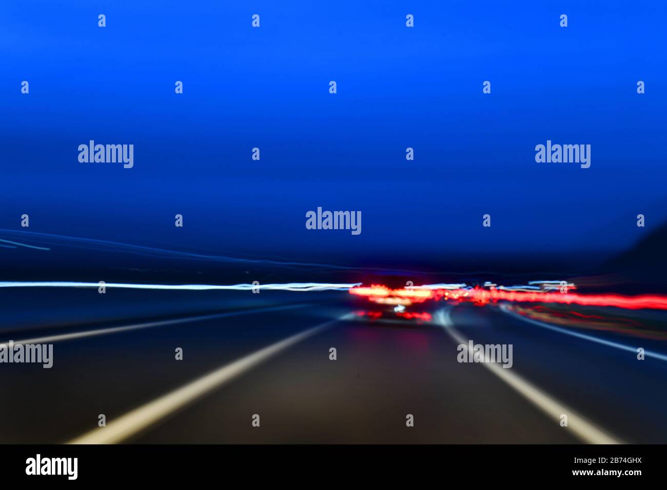 Car Ridesat Night Car ride at night, Germany, city of Göttingen, 11. March 2020. Photo ...