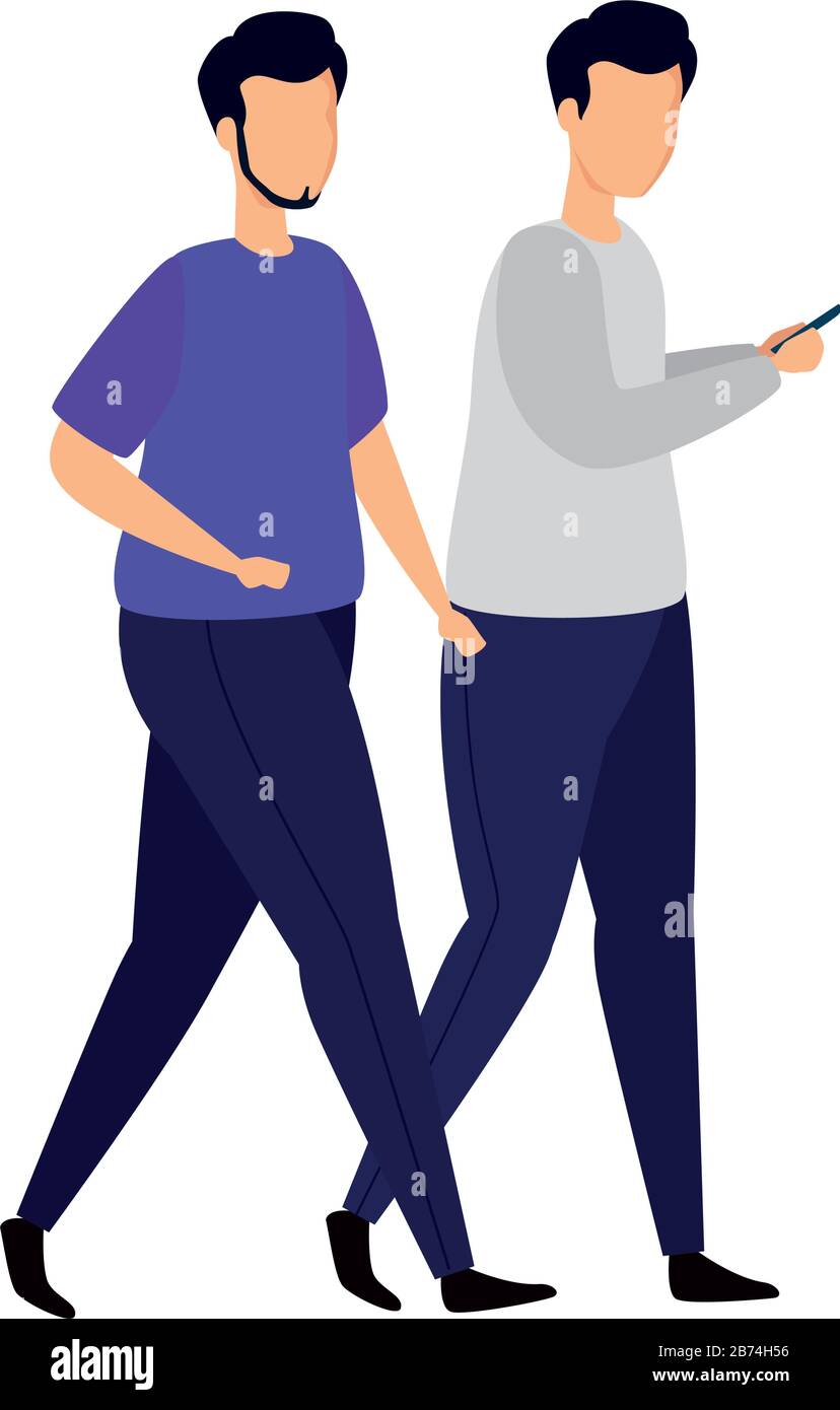 group of young men avatar character icon Stock Vector Image & Art - Alamy