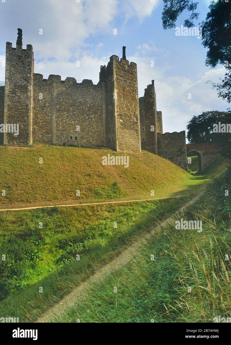 Framlington Framlington Castle. Suffolk, England. UK Stock Photo - Alamy