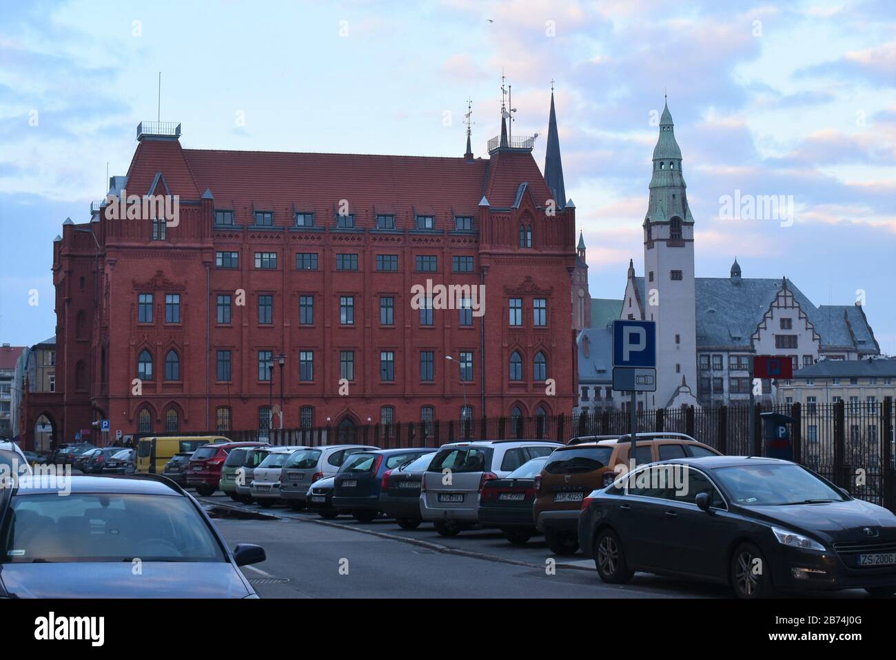 Polish city, Szczecin, old town Stock Photo