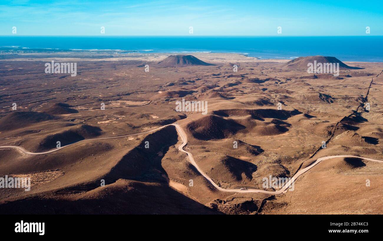 Volcanic View Aerial drone view vast volcanic hi-res stock photography and images - Alamy