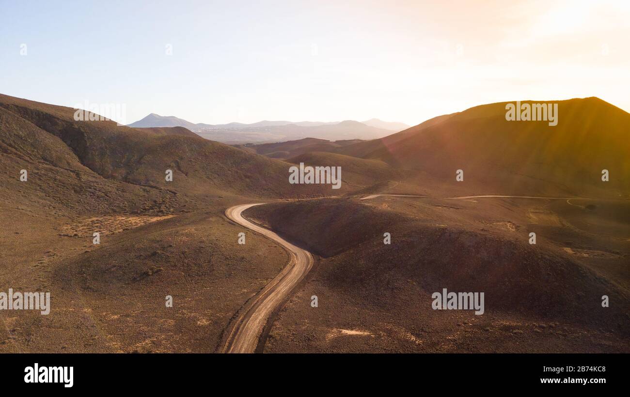 Volcanic View Aerial drone view vast volcanic hi-res stock photography and images - Alamy