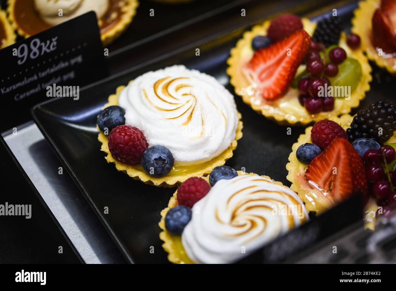 delicious mix mini cakes close up Stock Photo