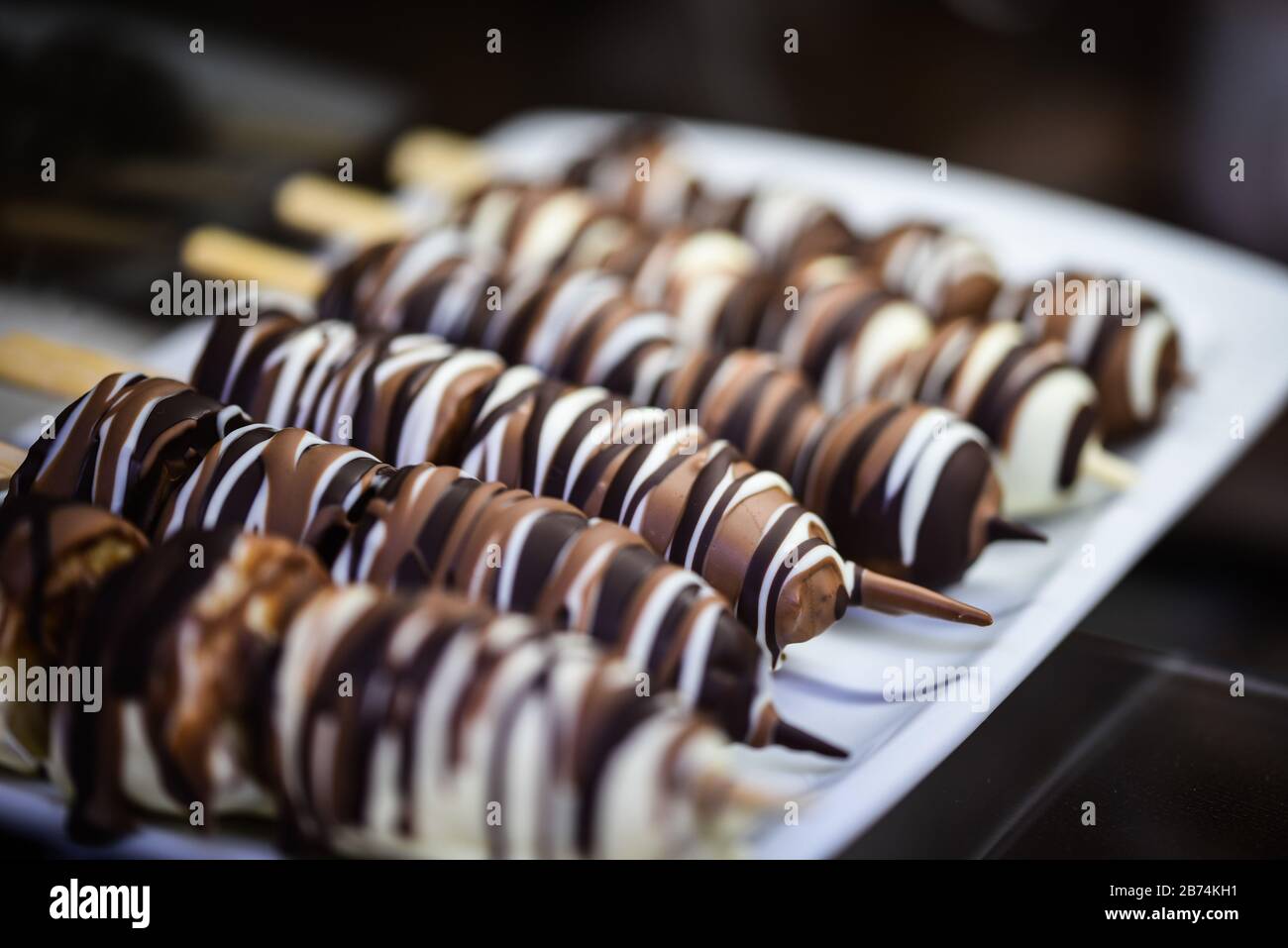 delicious mix mini cakes close up Stock Photo