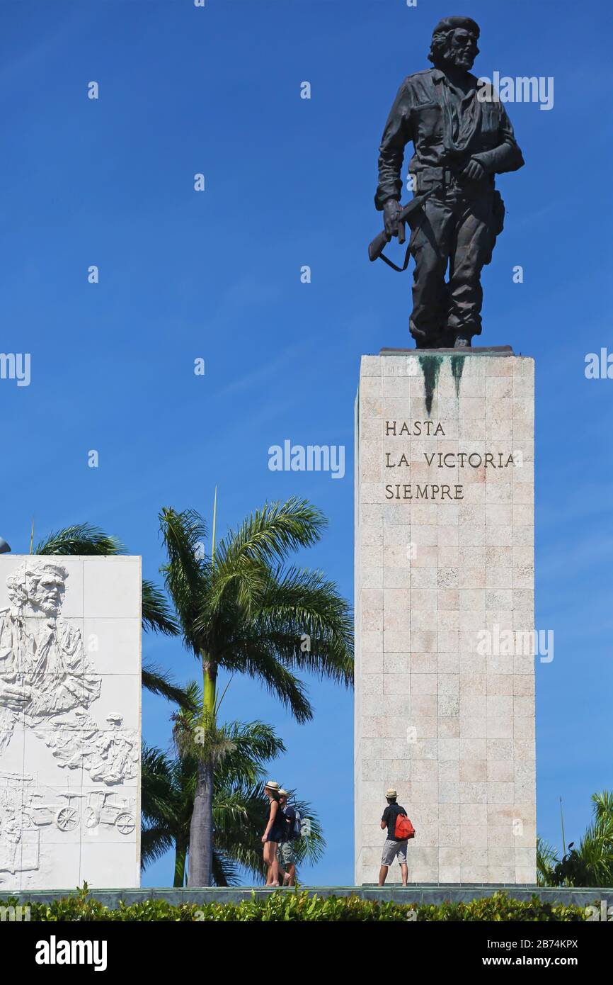 The Che Guevara Mausoleum in vertical composition. Santa Clara, Cuba. Stock Photo