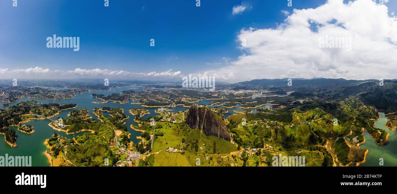 The Rock of Guatape, Piedra Del Penol, Colombia Stock Photo