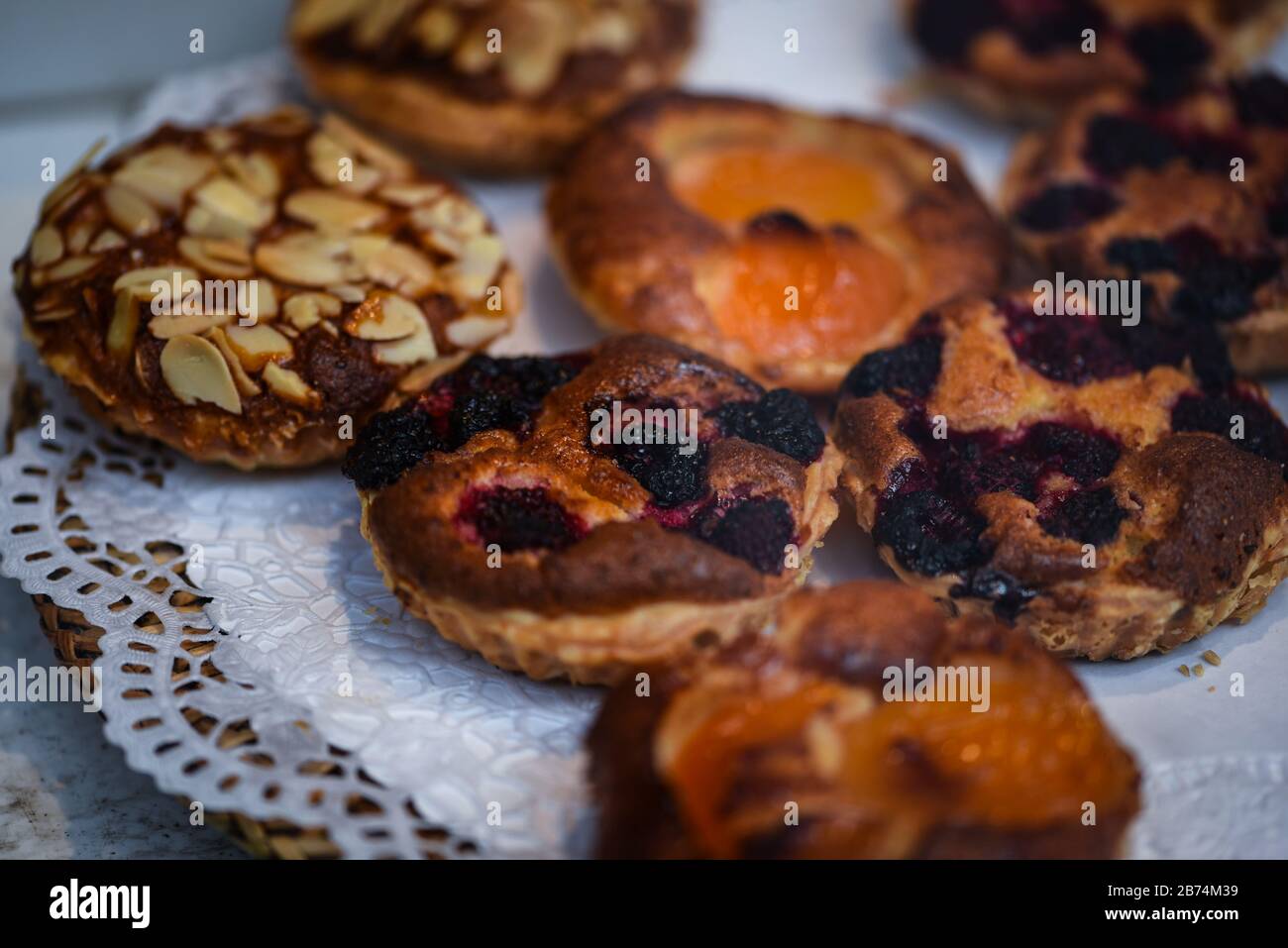delicious czech bakery breakfast dishes Stock Photo