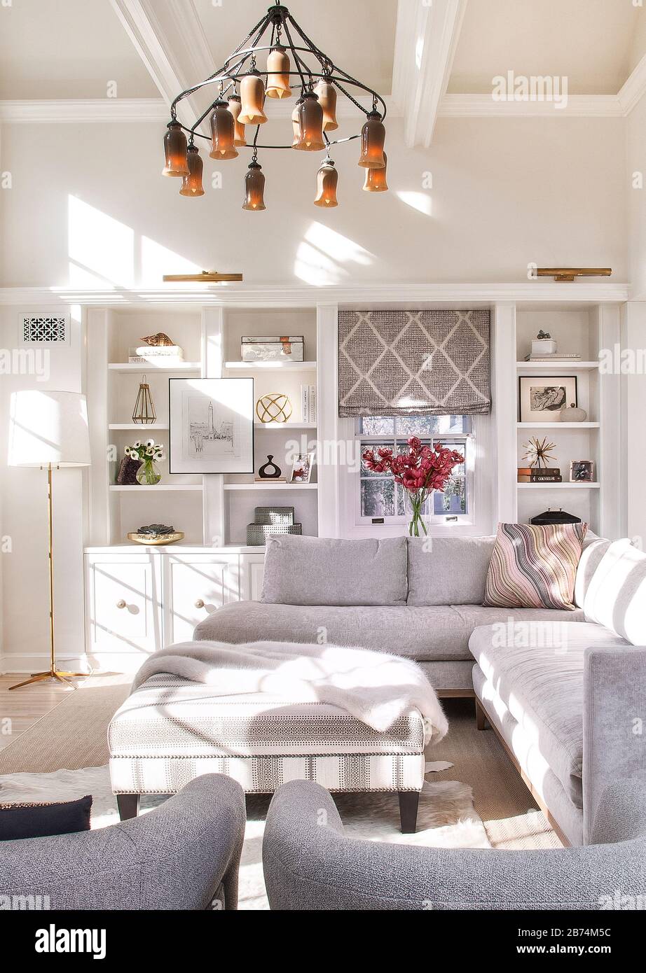 Contemporary Family room, living room Stock Photo Alamy