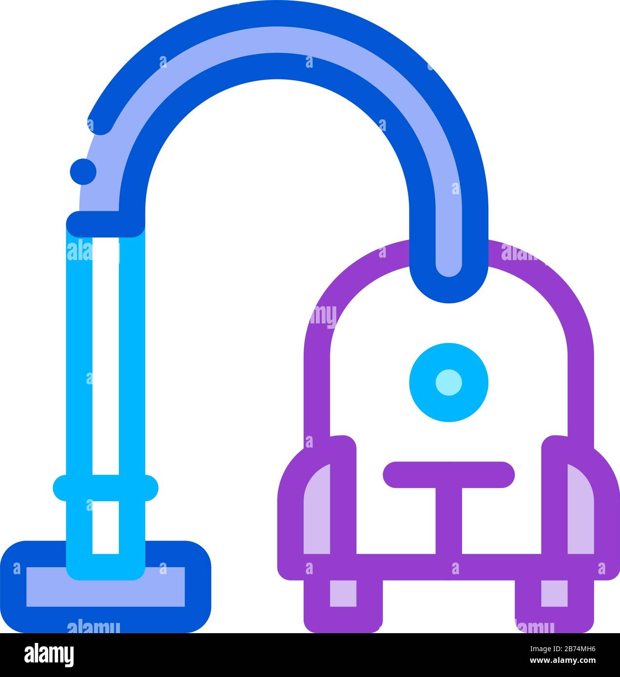 Vacuum Cleaner Icon Vector Outline Illustration Stock Vector Image ...