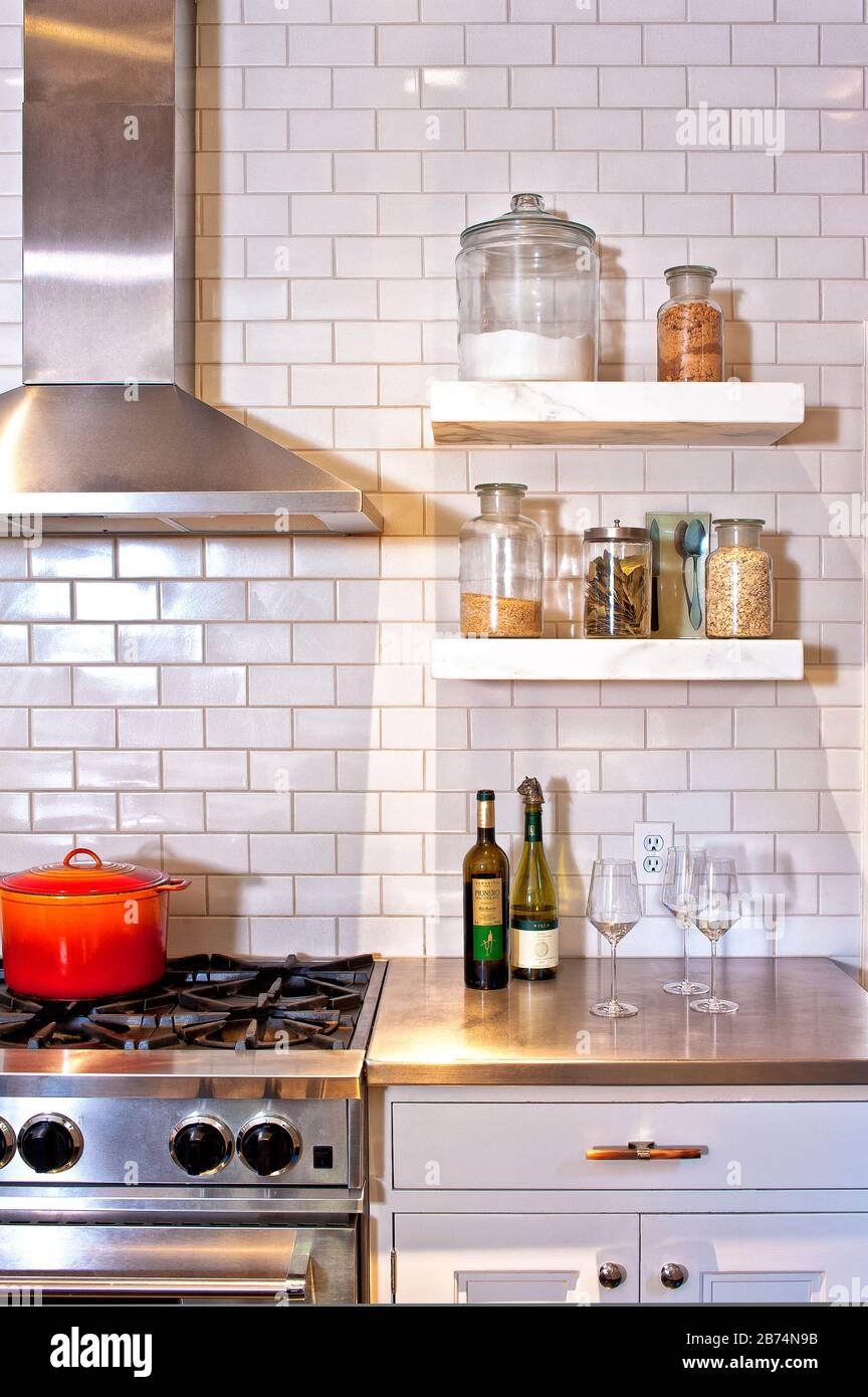 Contemporary kitchen Stock Photo