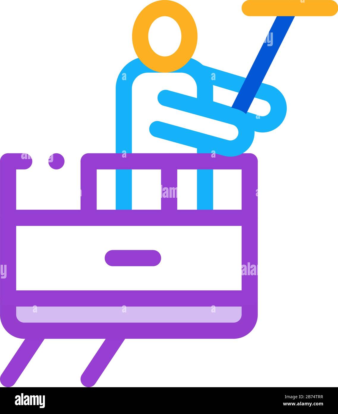 Window Washer Icon Vector Outline Illustration Stock Vector Image & Art