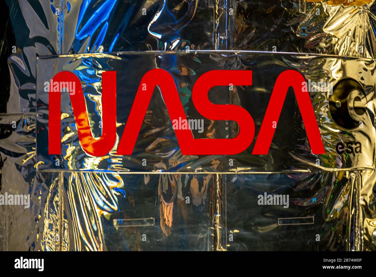 Closeup of the NASA (National Aeronautics and Space Administration) and