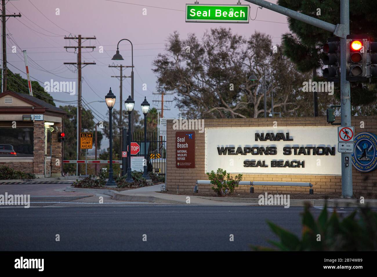 Naval Weapons Station, Seal Beach, Orange County, California, USA Stock