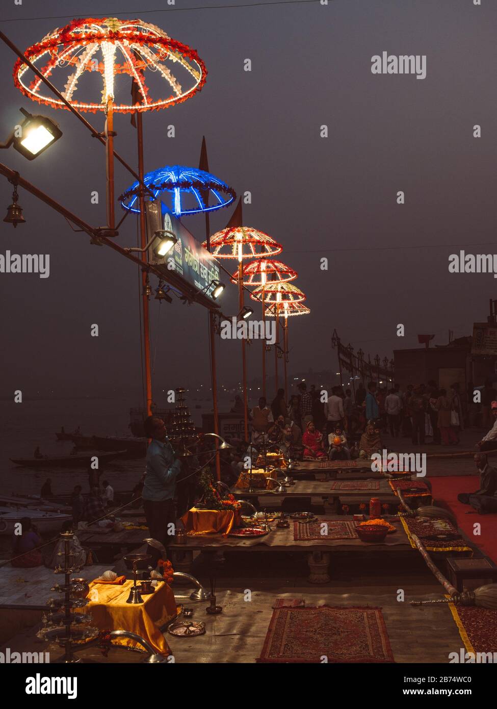 Varanasi evening Stock Photo
