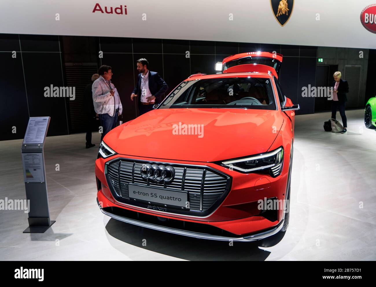 Germany, Berlin, May 14, 2019 Annual General Meeting of Volkswagen AG in Berlin on May 14, 2019 Audi e-tron 55 quattro. [automated translation] Stock Photo