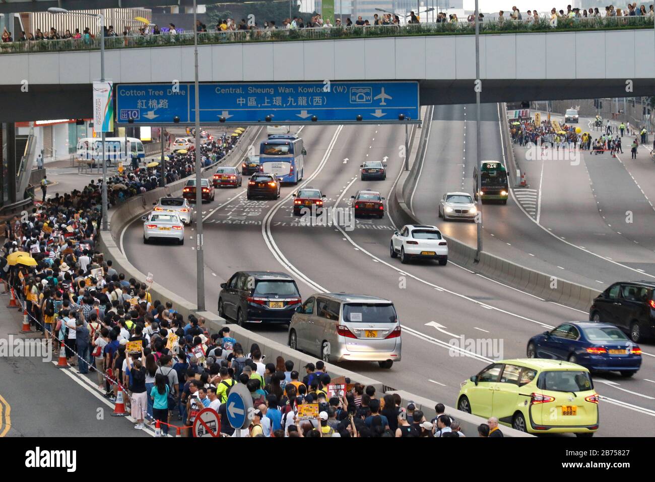 Pro-democracy Hong Kongers take part in a march against a proposed extradition law in Hong Kong, China, 28 April 2019. Earlier in April the Hong Kong government introduced an amendment bill which would allow the transfer of fugitives, on a case-by-case basis, to any jurisdiction with which Hong Kong did not have an agreement, including mainland China, Macau and Taiwan. Stock Photo