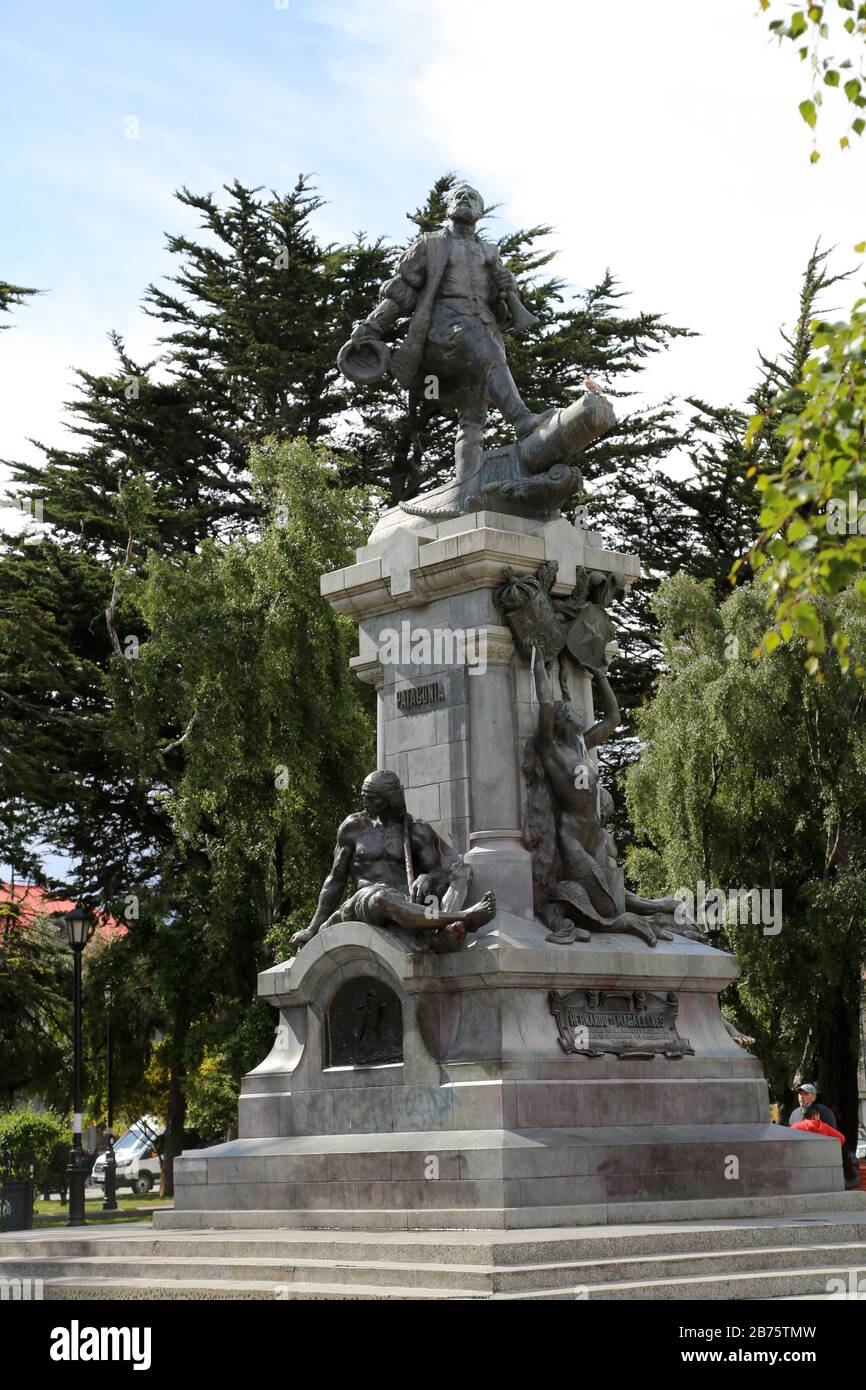 Hernando de Magellanes Statue Stock Photo